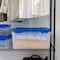 IRIS® 60qt. Clear Ultimate Box with Blue Buckle Lid
